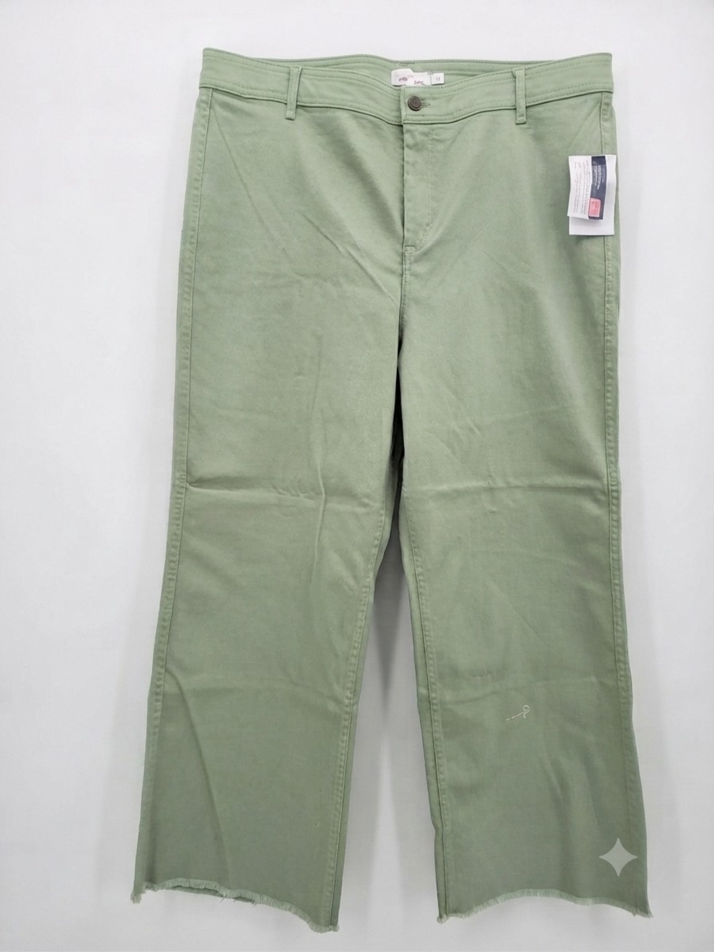 Vineyard Vines Sage Green Wide-Leg Jeans